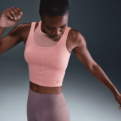 Nike One Fitted Women's Dri-FIT Cropped Tank Top. Nike.com